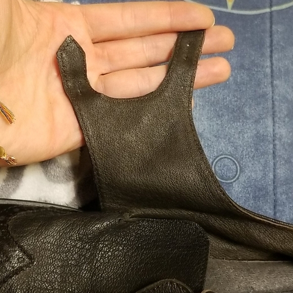 Women's double monk strap black leather oxfords - Picture 10 of 12